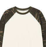 4 CATS Camo Raglan Long Sleeve T-Shirt