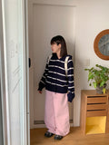 Muntove Color Cotton Wide Pants