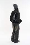Mei shoulder padded blouson jacket