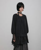 3-Layered Scarf Long Sleeve