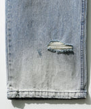 Heavy Destroyed Denim Pants