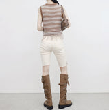 Mijeune Fringe Sleeveless Knitwear