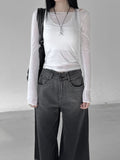 Layered set see-through tee