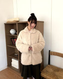 Abin Fur Fluffy Midi Coat
