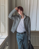 Novent Napoleon Muscle Fit Knit Zip-up