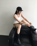 Lilje Surgery Tassel Round Ribbed Sleeveless