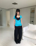 Minko Deep V-Neck Short Sleeve T-Shirt