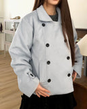 Ringsa double button collar wool short coat