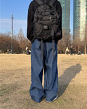 Bowen two-tuck balloon denim pants