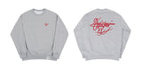 Lettering autograph back logo sweatshirt