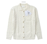 Cable Washable Collar Cardigan