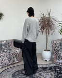 Tove Waffle Henley Neck Long Sleeve