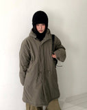 Pine Long Field Padded Hooded Jumper