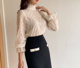 Ruidel Lace See Through Blouse