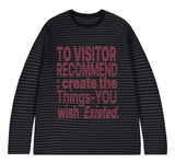VISITOR Stripe Long Sleeve