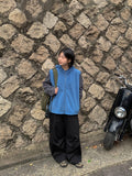 Benkyu Snap Parachute Banding Wide Pants