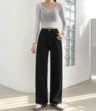 Winter span standard straight cotton pants