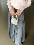 Pedin Metal Pearl Bead Pearl Tote Cross Bag