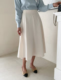 Yupia Flared Banding Long Skirt