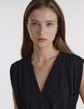 Champagne Full Moon Silver Mary Bowl Necklace