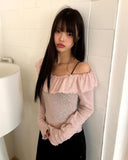 Laha Frill Off-Shoulder T-Shirt