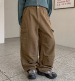 Nerow Cotton Wide Cargo Pants