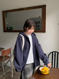 [unisex] Harui Cotton Button Over Hood Jacket