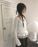 Paultin Layered Sleeveless Cardigan Set