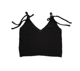 Ribbon string Vneck knit