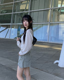 Myumyu Damage Short Denim Pants