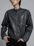 Vintage washing biker jacket