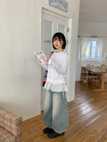 [unisex] Nabobo Washing Balloon Wide Denim Pants