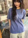 [unisex] Yuhika Star Patch Over Short Sleeve Tee