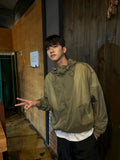 Bold cap windbreaker