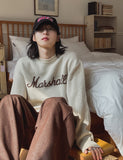 Marshall Lettering Long Sleeve Knit