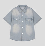 Warvid Muscle Fit Denim Shirt