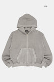 Belize vintage washed hooded zip-up