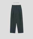 Beacon one-tuck wide slacks