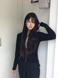 Shimo See-Through Slim Hood Zip-up