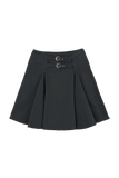 Mock mid length skirt