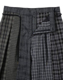 Check Mixed Bermuda Pants