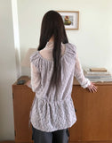 Lumic Flower Lace Off-Shoulder Sleeveless Blouse