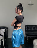 League Sporty Glossy Shorts