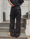 Mute Dyeing Wide Cargo Pants