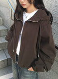 Leme Overfit Hood Cotton Jacket Jumper