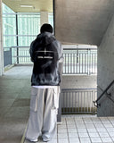 Spray washing hood zip-up