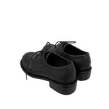 School Round Lace-up Loafers
