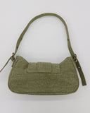 Vinve Vintage Washed Green Shoulder Bag