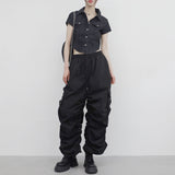 Pias denim cropped shirt