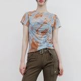 Pressa Mesh See-Through Slit T-Shirt